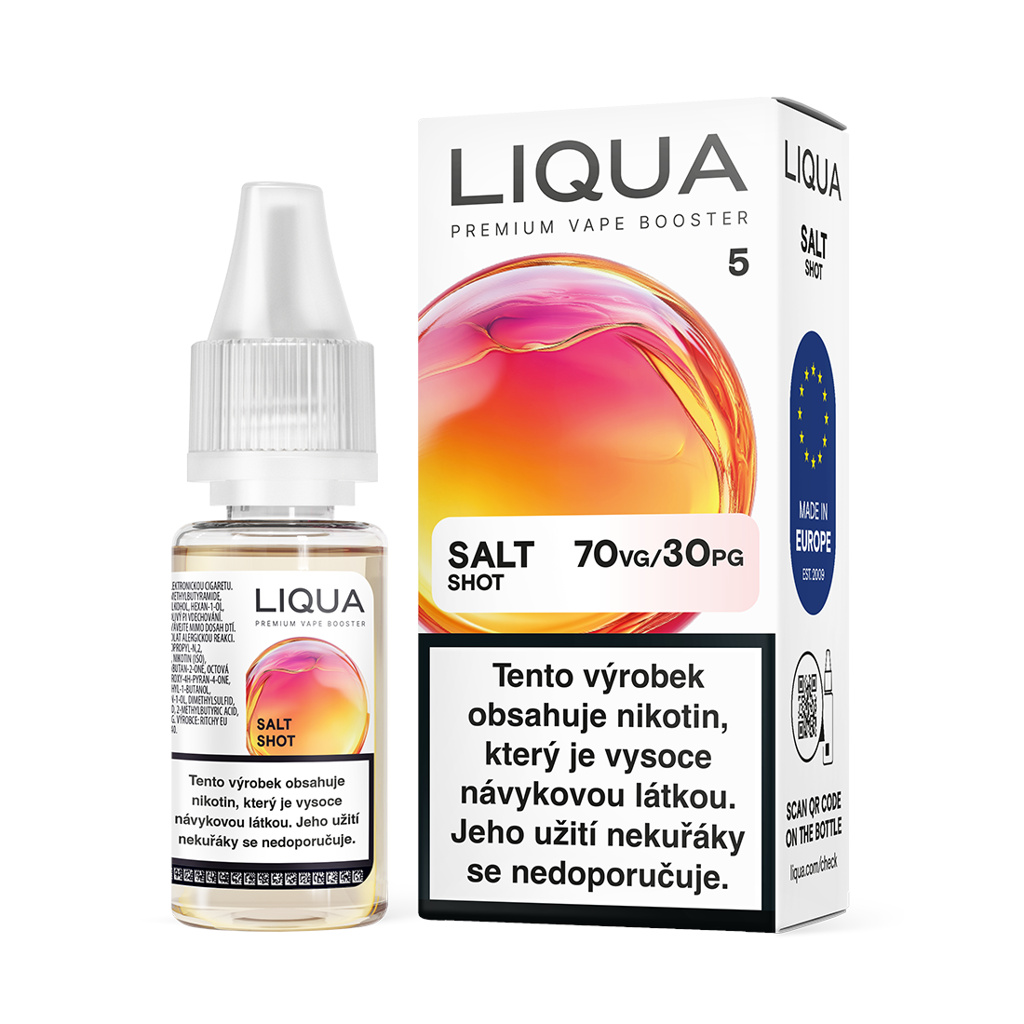 LIQUA Salt Shot (70VG/30PG) 10ml – 20mg, U