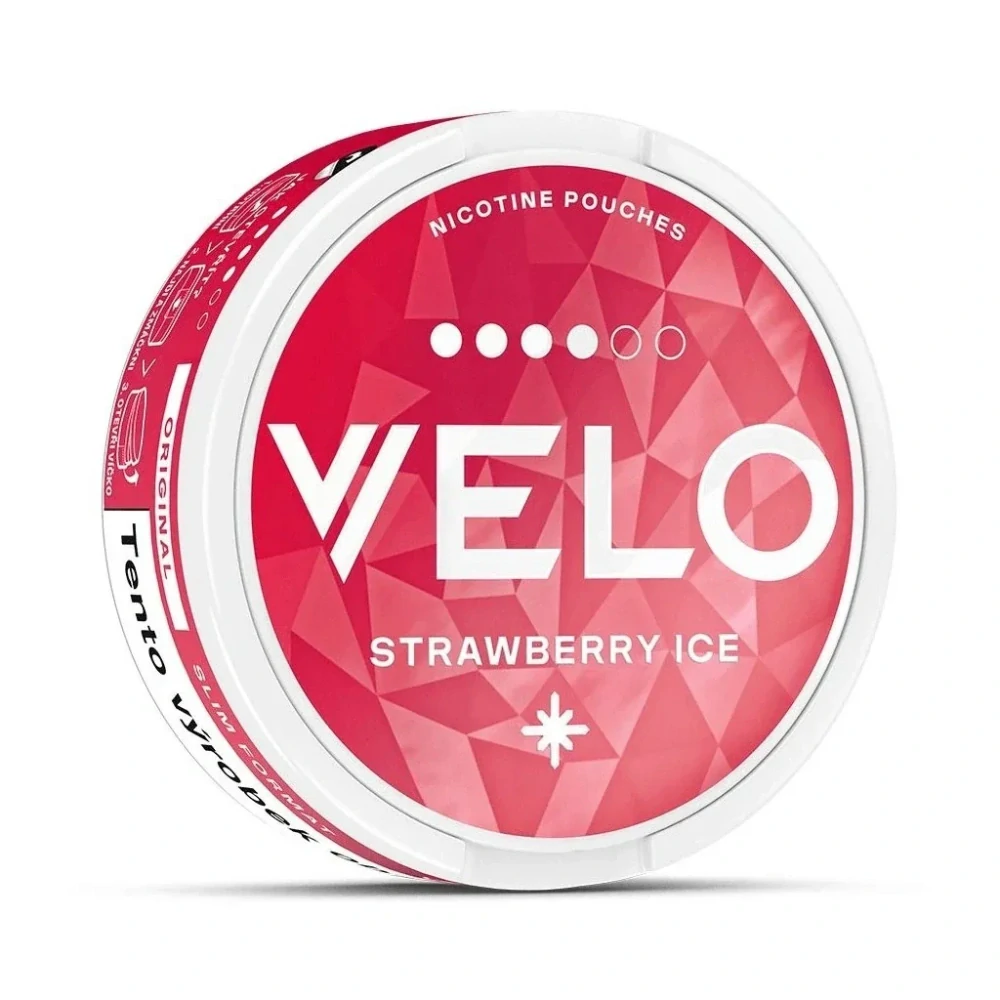 VELO Strawberry Ice 10,9 mg – nikotinové sáčky