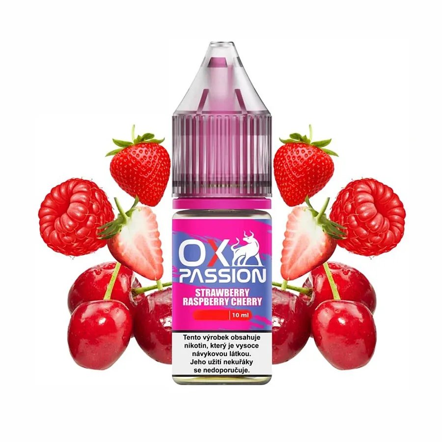 E-liquid OXVA OX PASSION - Strawberry Raspberry Cherry 10ml/20mg