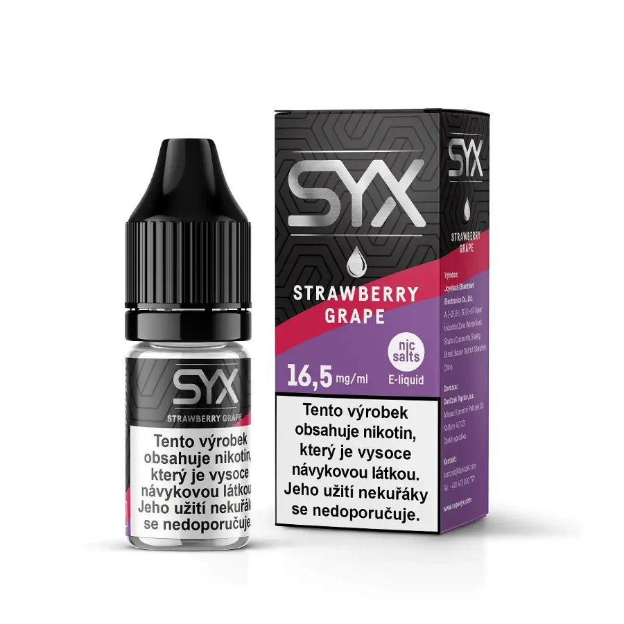 E-liquid SYX NS - 16,5mg/10ml - Strawberry Grape