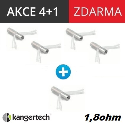 Kangertech CC/T2 žhavící hlava 1,8ohm 4+1 zdarma Tip