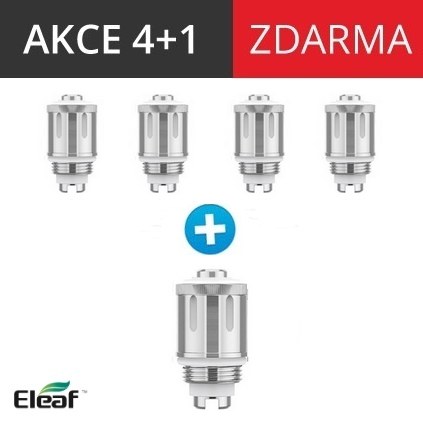 iSmoka-Eleaf GS Air Pure Cotton žhavící hlava 0,75ohm 4+1 zdarma Tip
