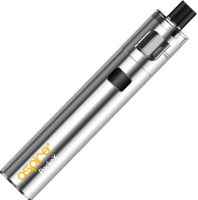 aSpire PockeX AIO elektronická cigareta 1500mAh stříbrná