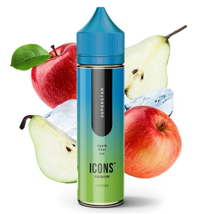 Příchuť ProVape Icons Shake and Vape Jimmy Vapendrix - Superstar (Ledové jablko a hruška) 10ml
