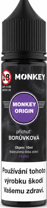 Příchuť Monkey liquid - Monkey Cookie (Sušenka s borůvkou a banány) 10ml