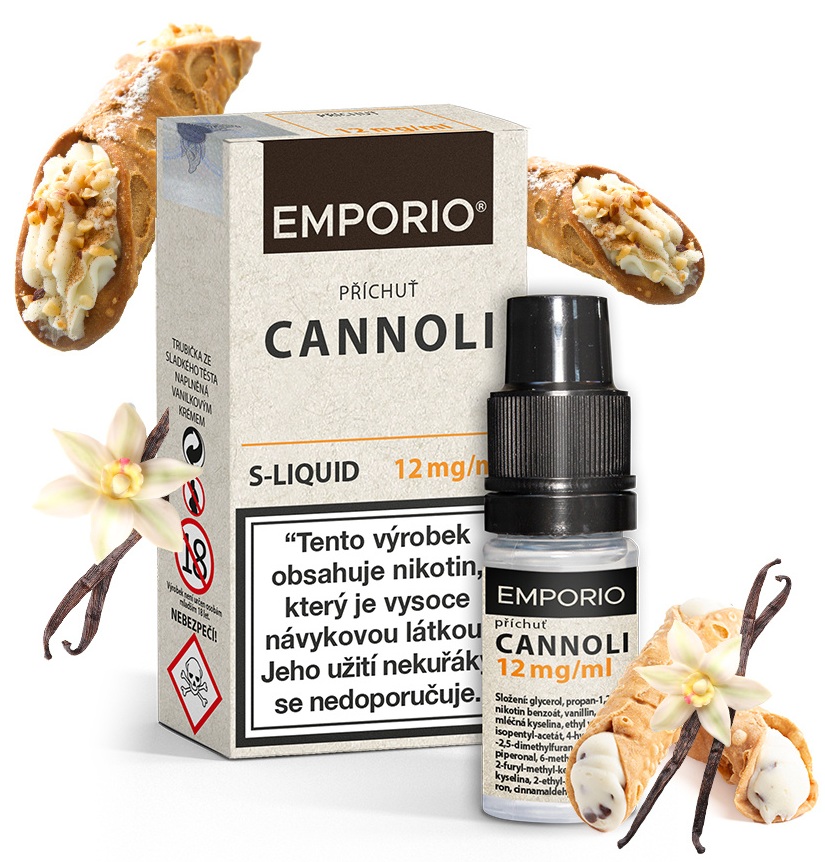 E-liquid Emporio SALT Cannoli (Trubička s vanilkovým krémem) 10ml – 12mg