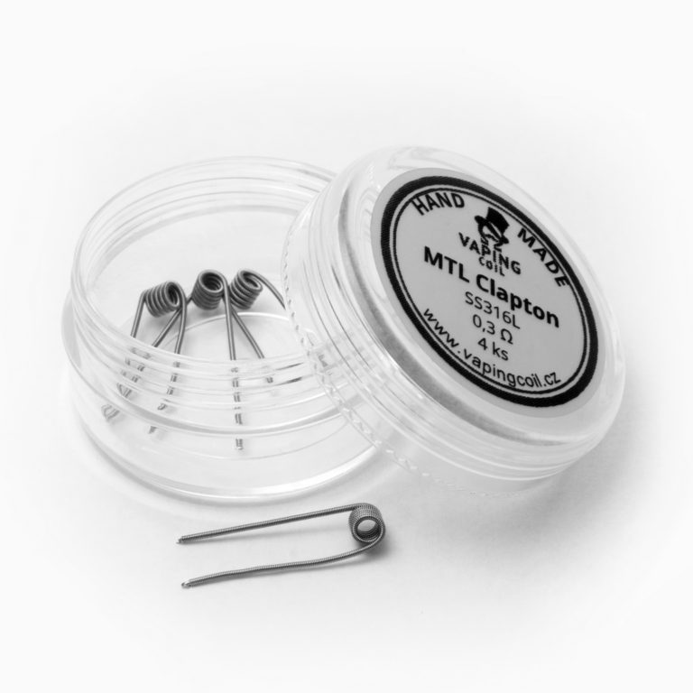 VapingCoil MTL Clapton předmotané spirálky SS316 0,3ohm