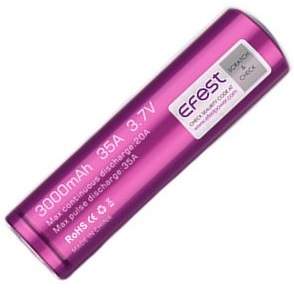 Efest baterie typ 18650 3000mAh 35A (IMR) Tip