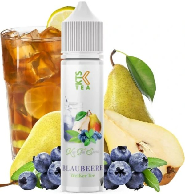Příchuť KTS Tea Shake and Vape - Blaubeere (Ledový čaj s chutí borůvek a hrušek) 10ml