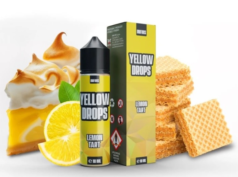 Příchuť SaV Infamous Drops - Yellow Drops (Citronový dort) 10ml