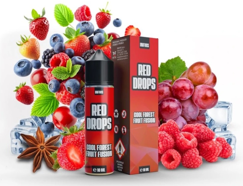 Příchuť SaV Infamous Drops - Red Drops (Lesní plody) 10ml
