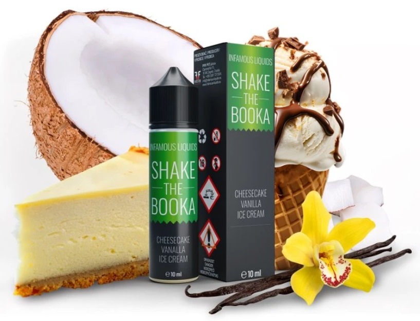 Příchuť Infamous Originals - Shake The Booka (Cheesecake s vanilkovou zmrzlinou) 10ml