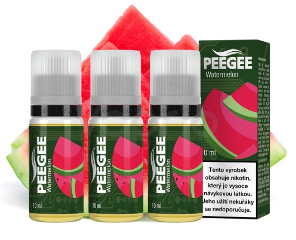 E-liquid PEEGEE - Vodní meloun (Watermelon) 3x10ml – 12mg