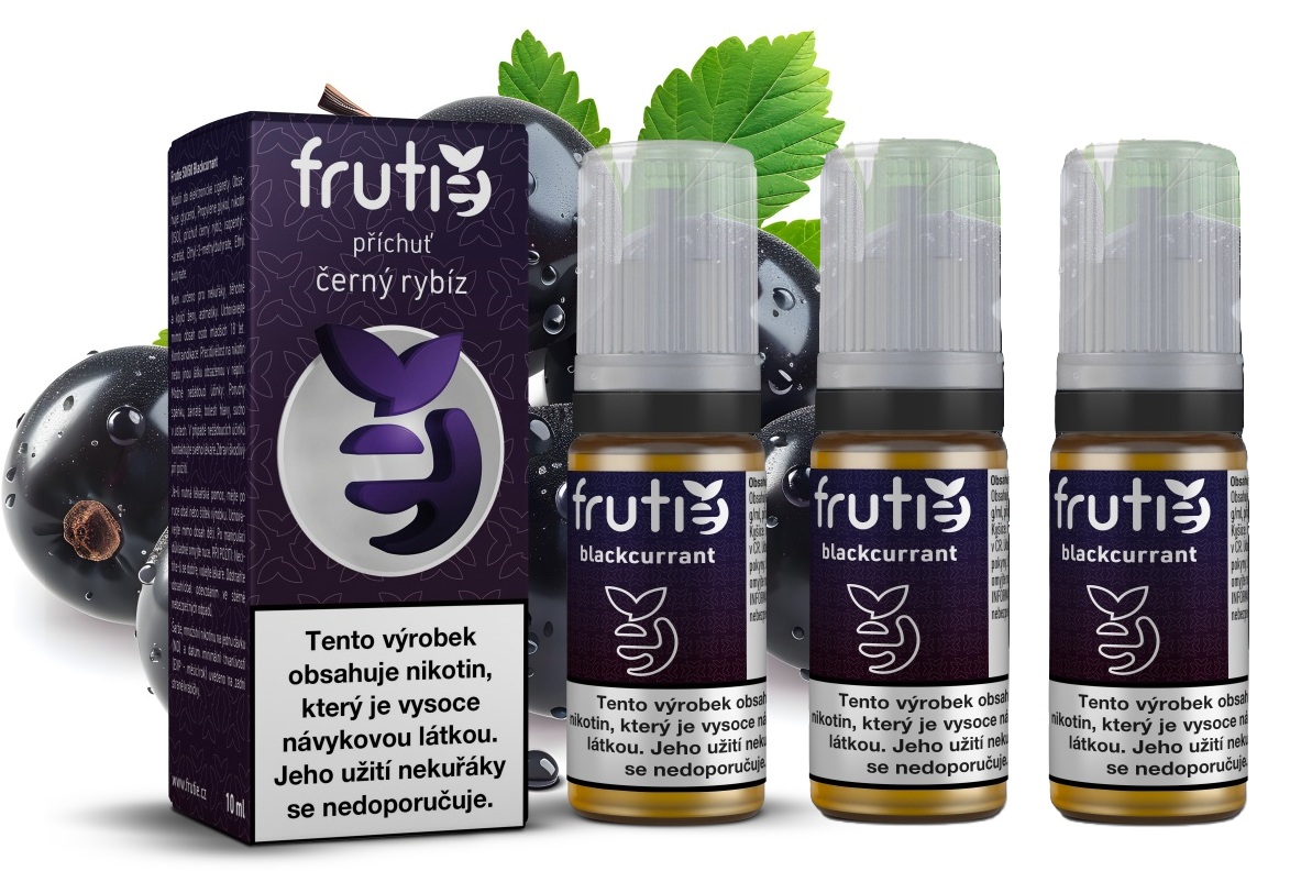 E-liquid Frutie 50/50 - Černý rybíz (Blackcurrant) 3x10ml – 12mg