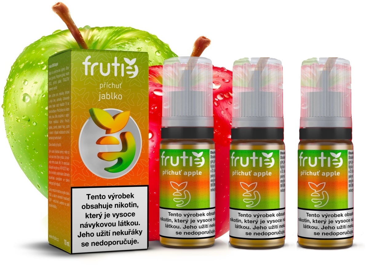 E-liquid Frutie 50/50 - Jablko (Apple) 3x10ml – 12mg