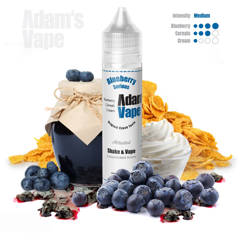 Příchuť Adams vape - Blueberry Serious (Borůvkové cereálie s krémem) 10ml