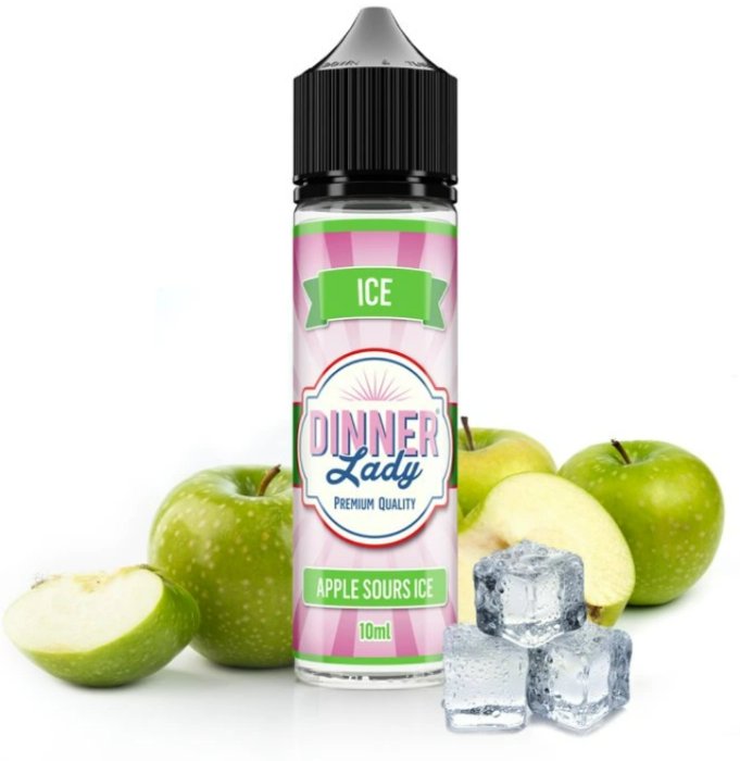 Příchuť Dinner Lady S&V Ice - Apple Sours Ice (Sladké jablko s coolingem) 10ml