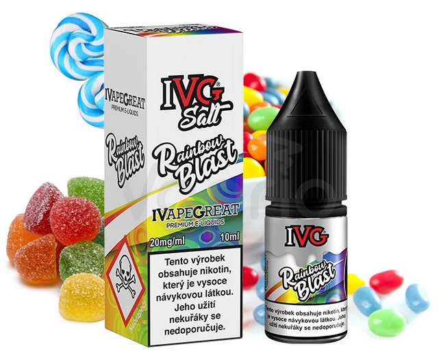 E-liquid IVG Salt - Exotická směs (Rainbow Blast) 10ml