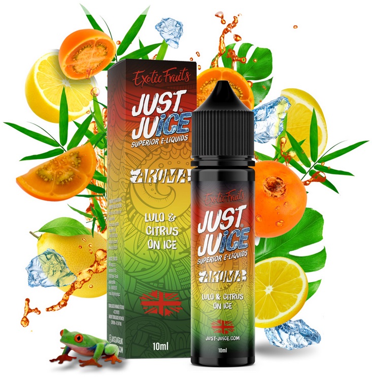 Příchuť Just Juice Shake and Vape - Lulo & Citrus On Ice (Ledové tropické lulo a citron) 10ml