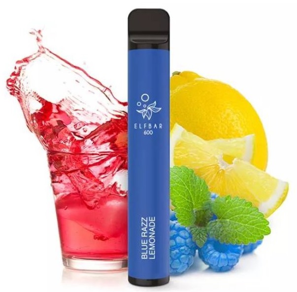 Jednorázová e-cigareta Elf Bar 600 - Blue Razz Lemonade (Modrá malina a citrusy) 20mg