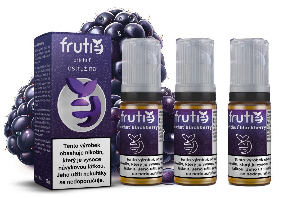 E-liquid Frutie 50/50 - Ostružina (Blackberry) 3x10ml – 12mg