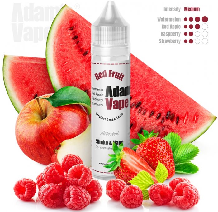 Příchuť Adams vape - Red Fruit (Vodní meloun, jablka, jahody a maliny) 10ml