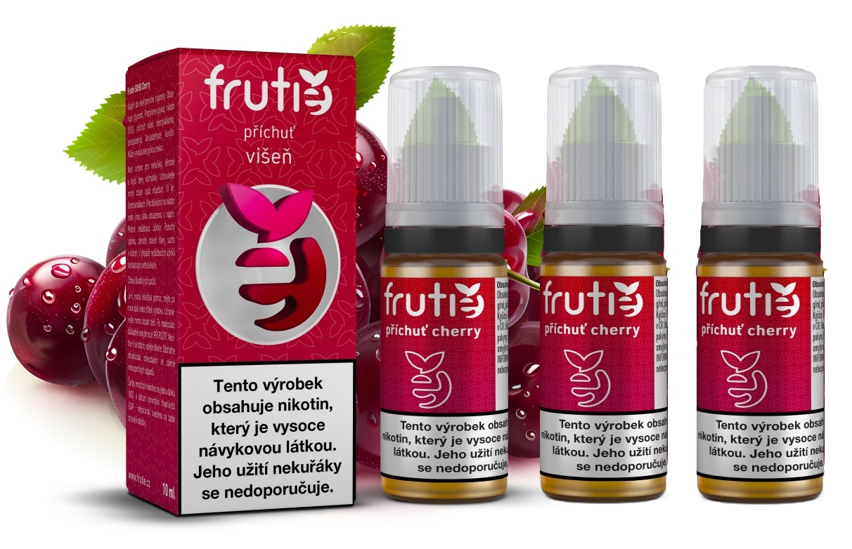 E-liquid Frutie 50/50 - Višeň (Cherry) 3x10ml – 3mg