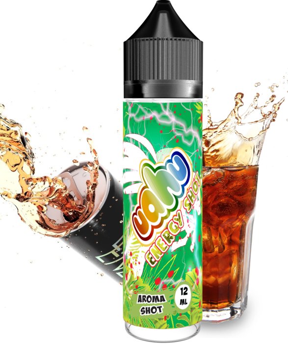 Příchuť UAHU Shake and Vape - Energy Shot (Chuť energie v každém potahu) 12ml