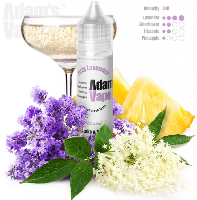 Příchuť Adams vape - Fizzy Lavender (Levandule, bezinka, ananas a led) 10ml