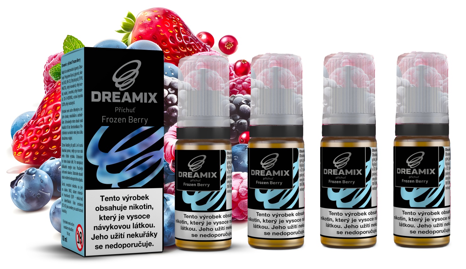 E-liquid Dreamix - Chladivé lesní plody (Frozen Berry) 4x10ml – 3mg