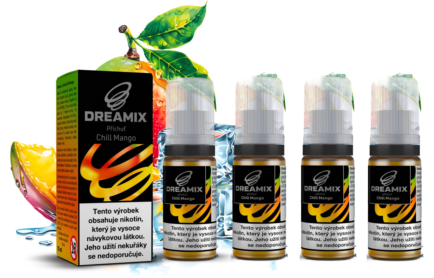 E-liquid Dreamix - Chladivé mango (Chill Mango) 4x10ml – 18mg