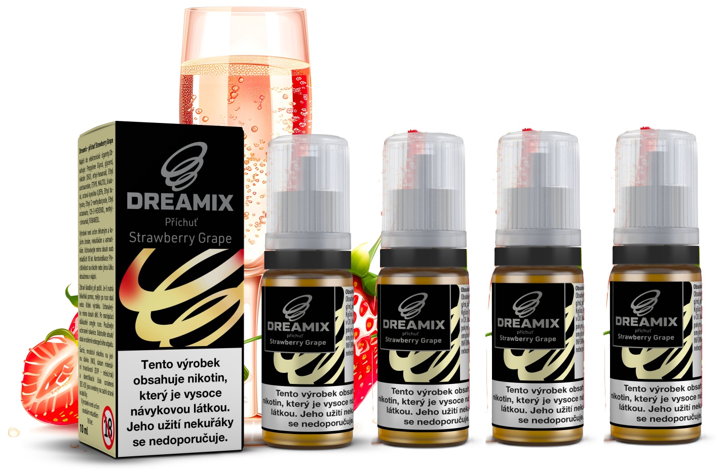 E-liquid Dreamix - Strawberry Grape 4x10ml – 18mg