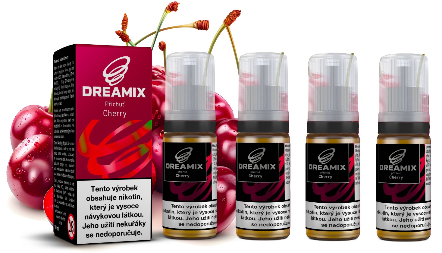 E-liquid Dreamix - Třešeň (Cherry) 4x10ml – 12mg