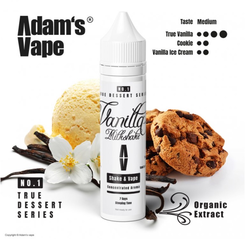Příchuť Adams vape - Vanilla Milkshake (Vanilkový milkshake) 10ml