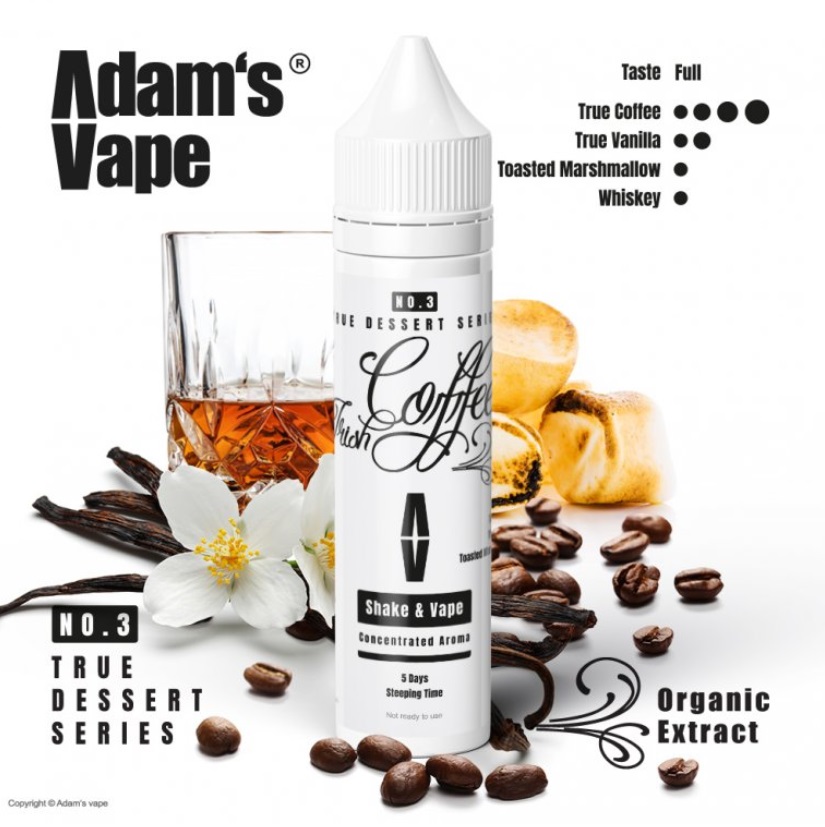 Příchuť Adams vape - Irish Coffee (Irská káva) 10ml