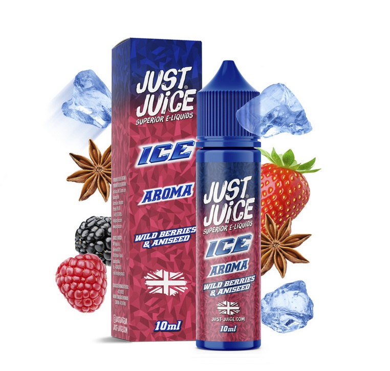 Příchuť Just Juice Shake and Vape - ICE Wild Berries & Aniseed (Ledové lesní ovoce s anýzem) 10ml