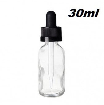 Čirá skleněná lahvička s kapátkem 30ml