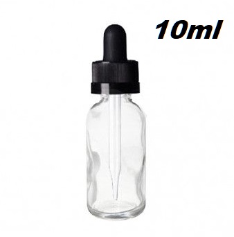 Čirá skleněná lahvička s kapátkem 10ml