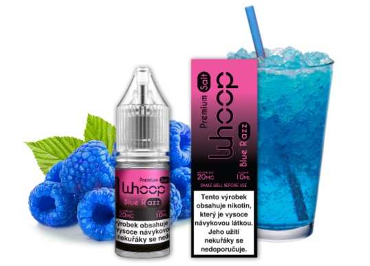 E-liquid WHOOP Salt - Blue Razz (Modrá malina) 10ml 20mg