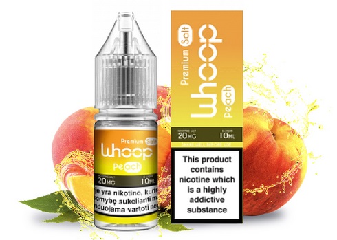 E-liquid WHOOP Salt - Peach (Šťavnatá broskev) 10ml 20mg