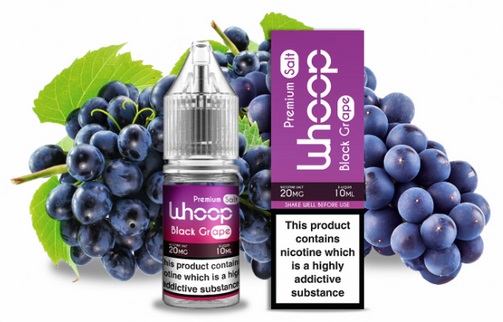 E-liquid WHOOP Salt - Black Grape (Osvěžující chuť černých hroznů) 10ml 20mg