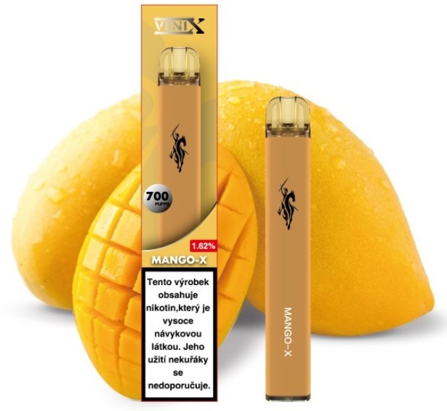 Jednorázová e-cigareta VENIX - Mango-X (Mango) 18mg