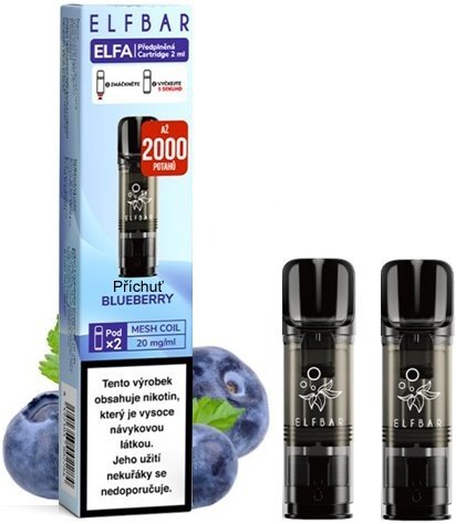 Elf Bar ELFA Pods cartridge 2Pack - Blueberry (Borůvka) 20mg