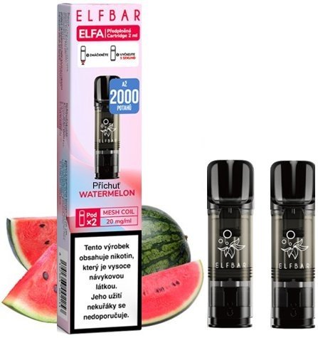 Elf Bar ELFA Pods cartridge 2Pack - Watermelon (Vodní meloun) 20mg