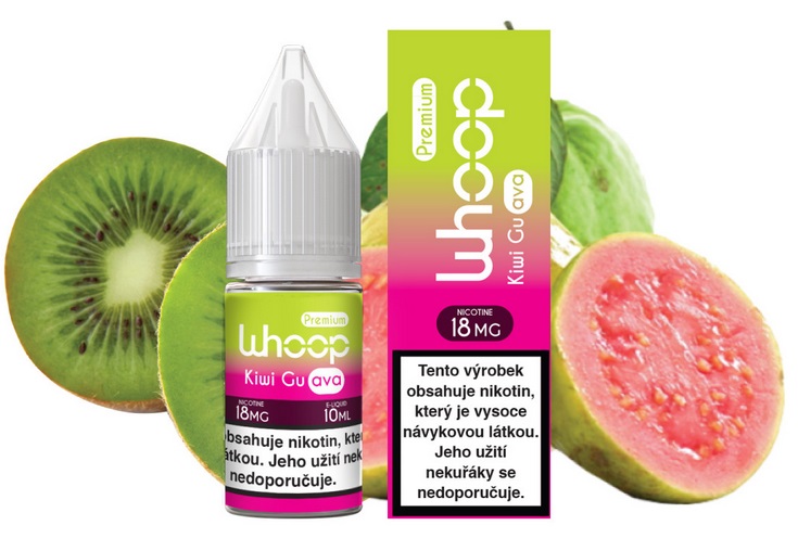 E-liquid WHOOP - Kiwi Guava (Kiwi a Guava) 10ml – 0mg