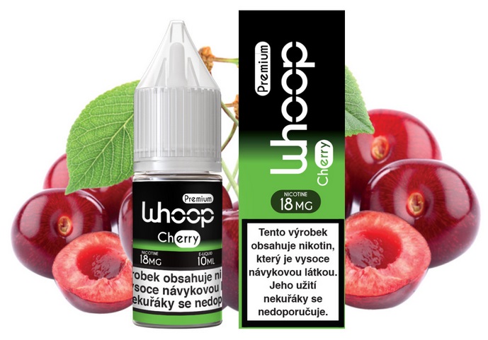 E-liquid WHOOP - Cherry (Sladká třešeň) 10ml – 0mg