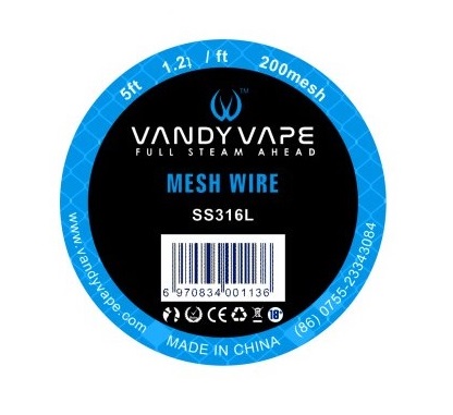 Vandy Vape Mesh 200 SS316 1,67m