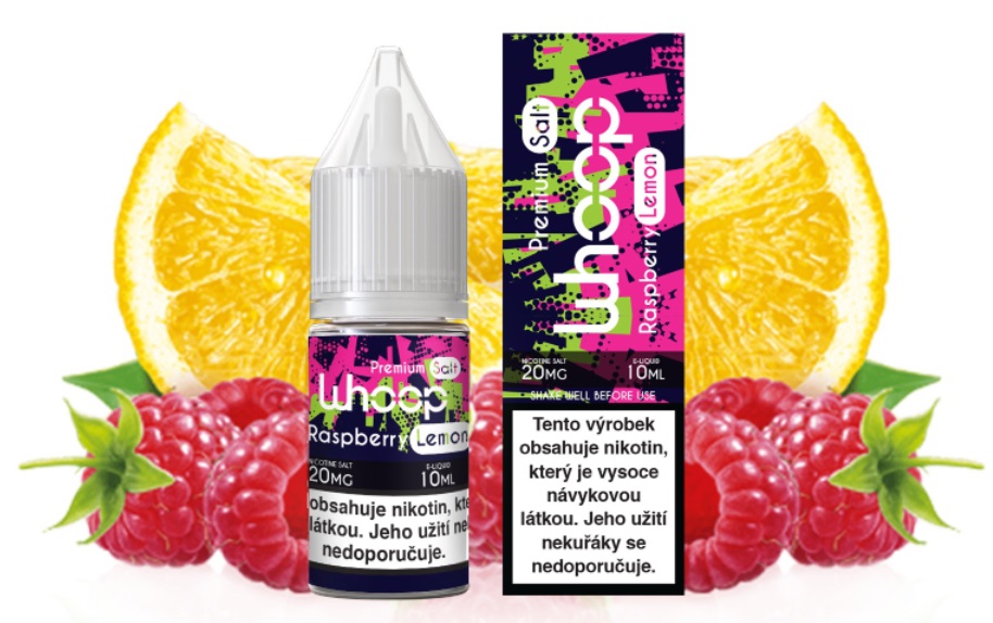 E-liquid WHOOP Salt - Raspberry Lemon (Malina a citron) 10ml 20mg