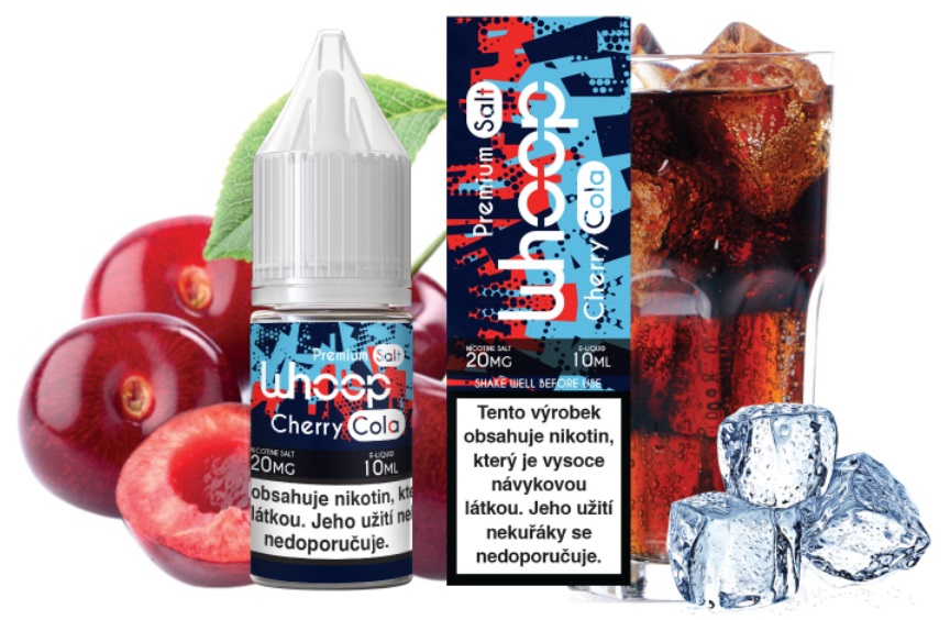E-liquid WHOOP Salt - Cherry Cola (Třešňová kola) 10ml 20mg