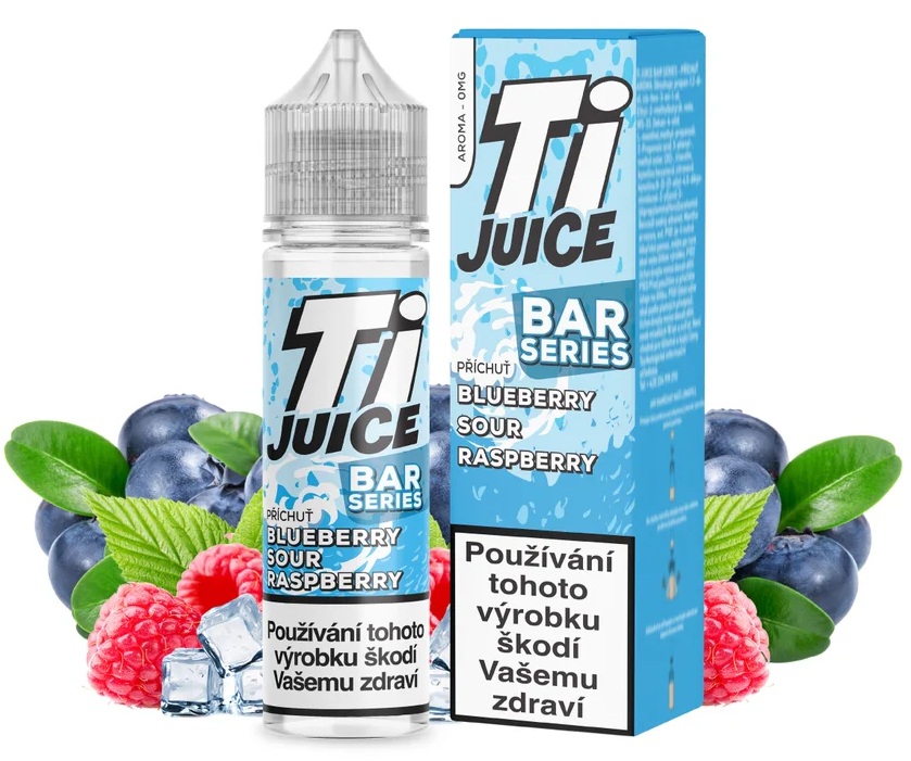 Příchuť Ti Juice Bar Series Shake and Vape - Blueberry Sour Raspberry (Jemně chladivé borůvky a maliny) 10ml